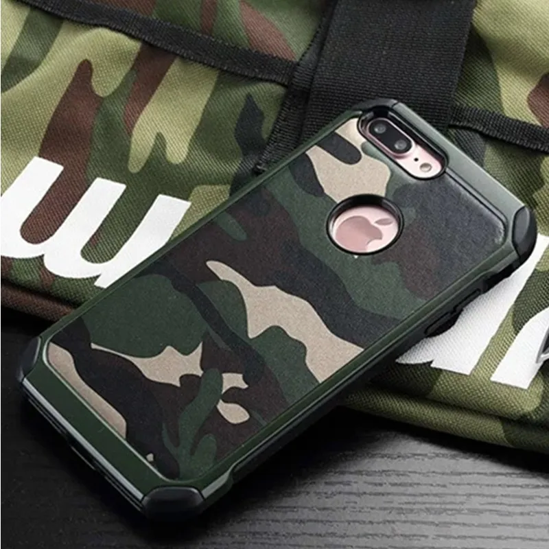 Защитный чехол с камуфляжным рисунком для iPhone XR XS Max X 7 8 6 6s Plus 5 SE жесткий