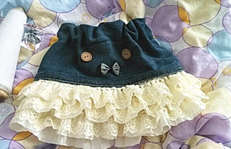 5 ярдов/партия эластичная кружевная ткань 9 цветов 8 см двухслойная белая юбка для