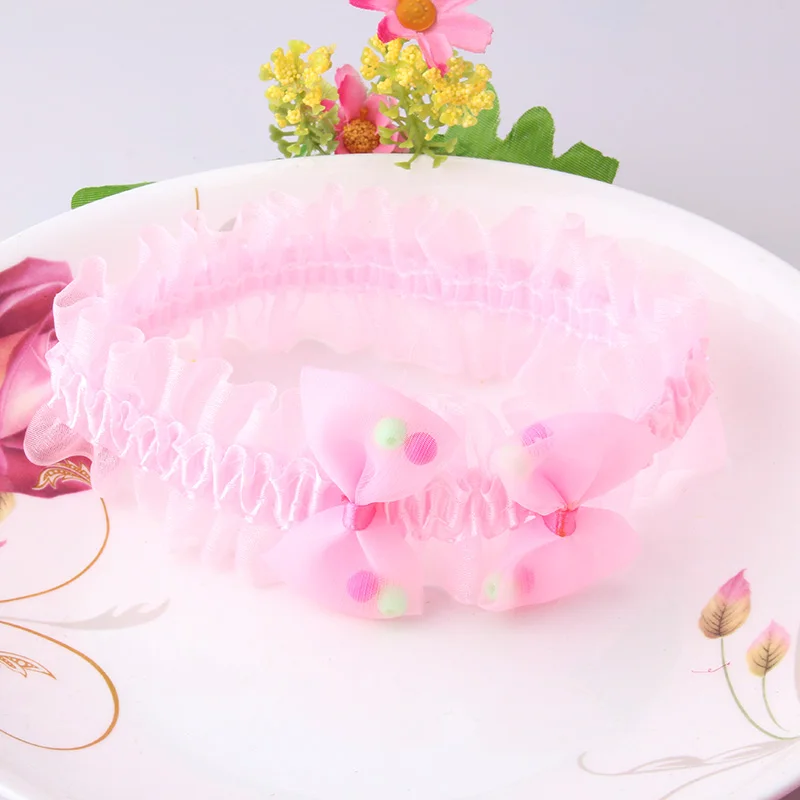 Новые эластичные резинки для волос с бантом и бусинами BB Красивая повязка на