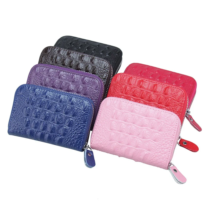 Чехол для карт из натуральной кожи аллигатора женщин чехол визиток повседневный