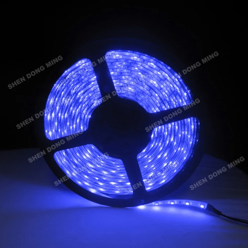 Цвет Изменение светодиодные полосы света DC 12 В 3528 RGB LED лента свет 60leds/M 5 м/ рулон Водонепроницаемые+ 24 клавиши ИК-пульт