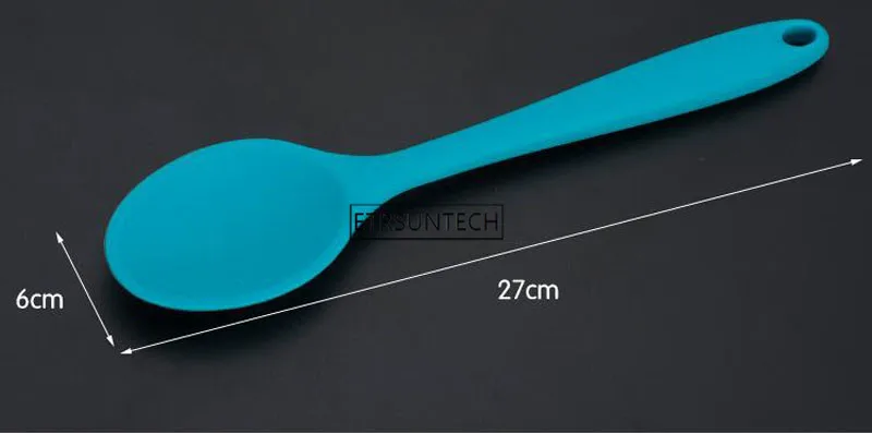 50pcs Kitchen Silicone Spoon 27cm Large Long Handle Cooking Baking Mixing Ladle Food Grade Utensils | Дом и сад