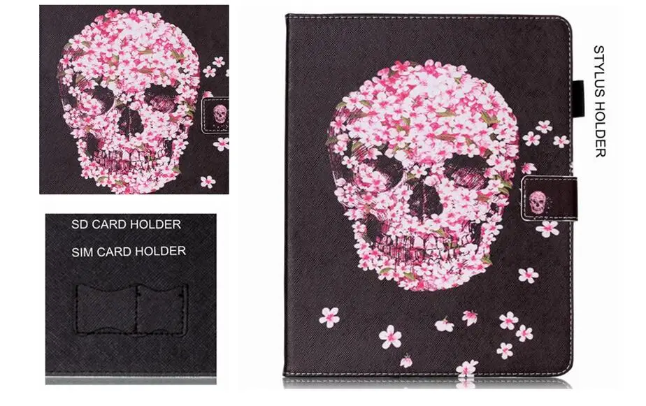 Чехол Стилус с мультяшным принтом SD/SIM/Card из мягкого ТПУ + искусственной кожи