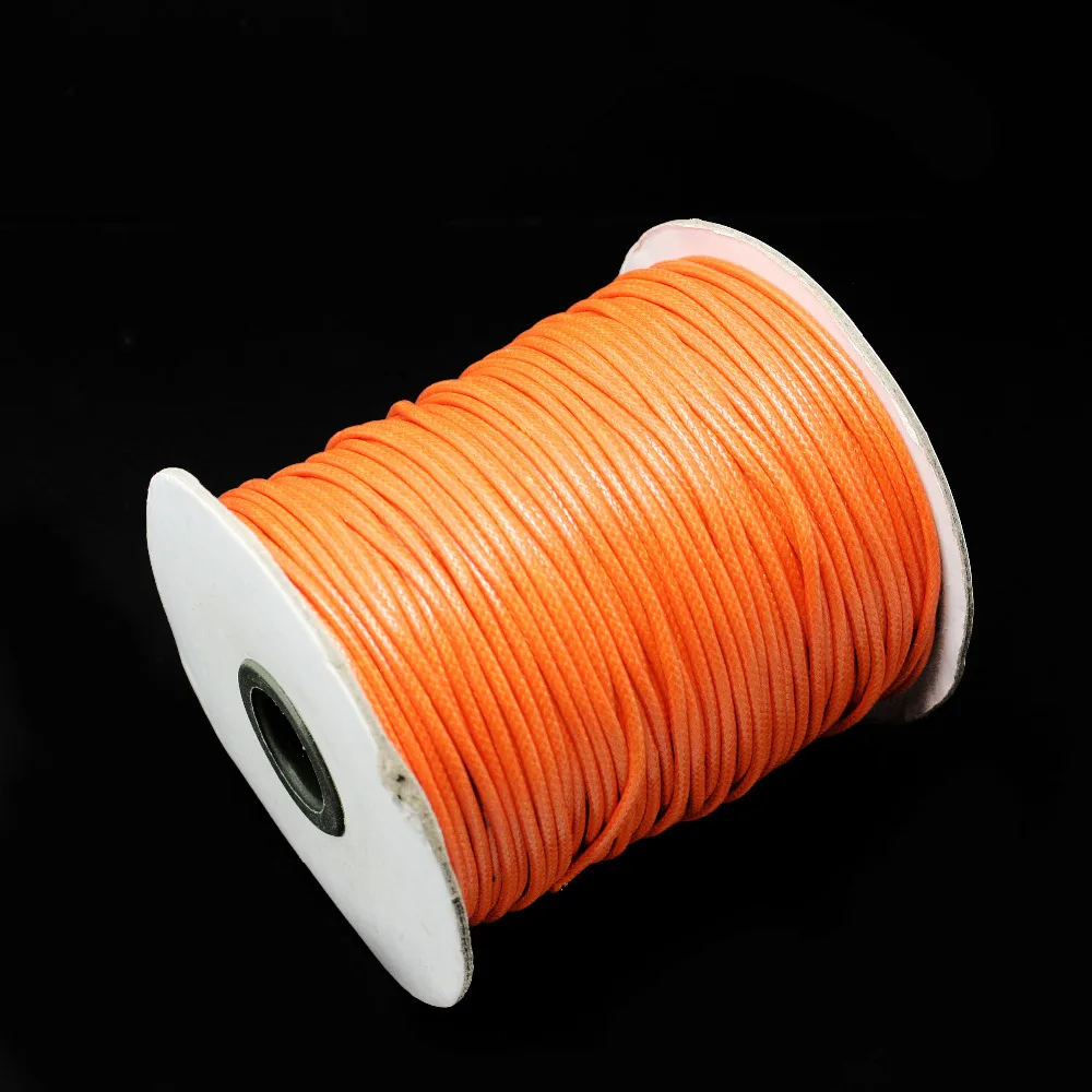 Бесплатная доставка 5 метров разноцветный вощеный хлопковый шнур для бижутерии 2