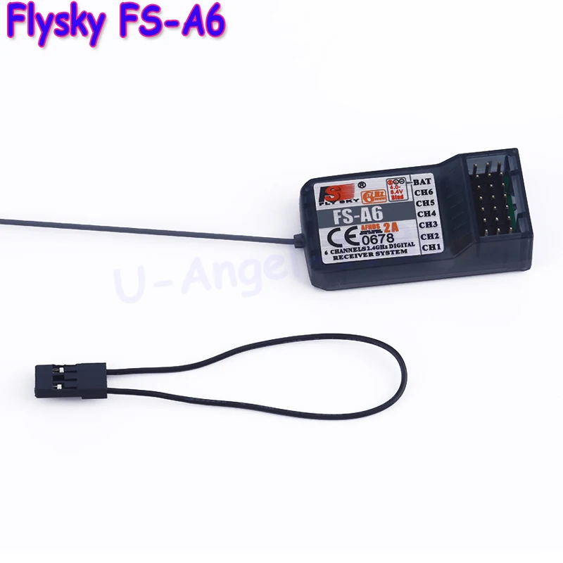 Высокое качество Flysky FS A6 2 4G 6CH приемник для передатчик контроллер I10 I6 GT2E GT2F GT2G|flysky