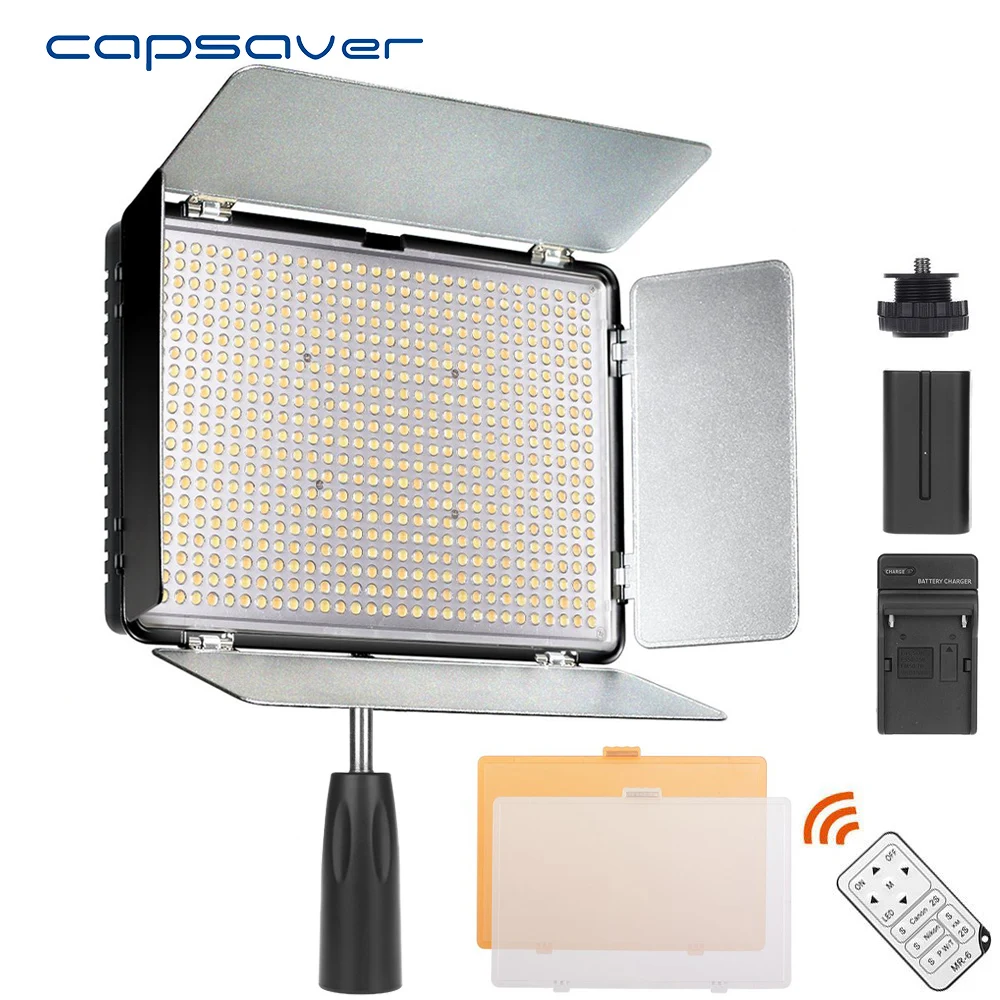 Capsaver TL-600S светодиодный видео светильник CRI90 3200 K-5500 K 600 светодиодный s студийный светильник, панельная лампа для фотосъемки, студийная фотография