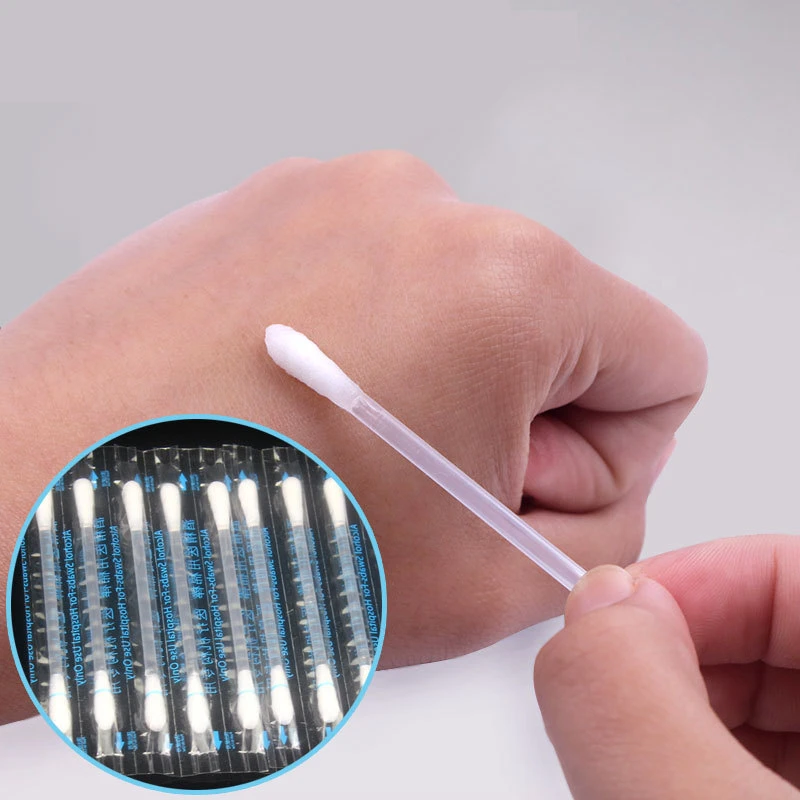 Детские ватные палочки одноразовые медицинские спиртовые q типсы Alcoho чистые