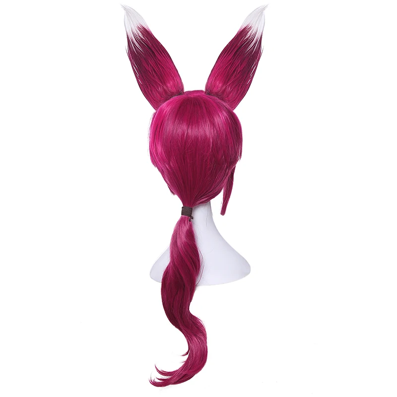 

ROLECOS Game Character LOL Cosplay Headwear Xayah Cosplay 70cm/27.56inches Long Purple Cosplay Synthetic Hair