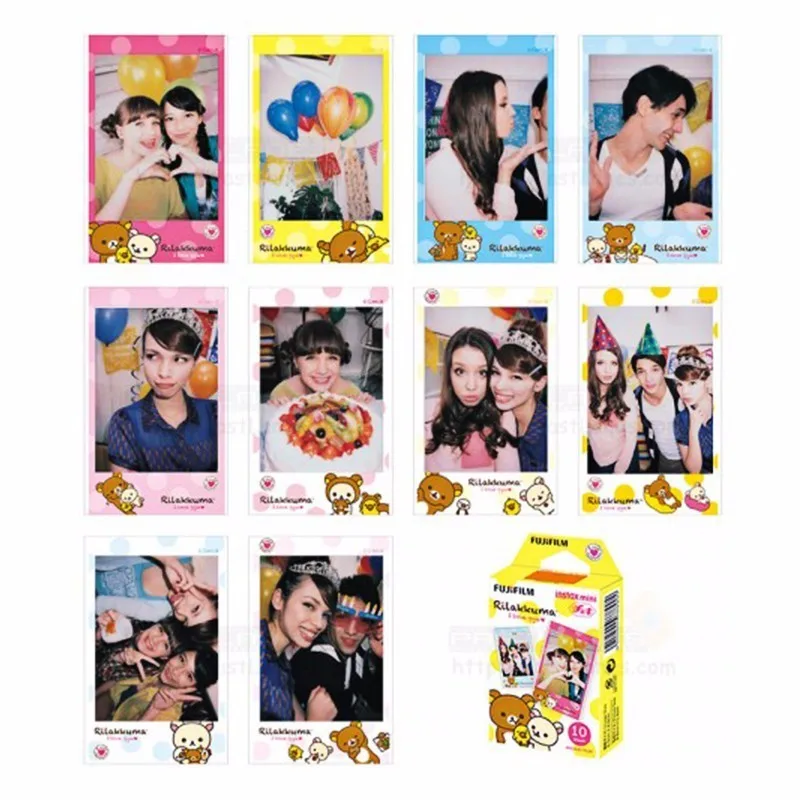 2017 Новый легко нести 10 шт. Fujifilm Fuji Instax Mini мгновенный Цвет Плёнки для mini7s 8 20 25 50 s SP1 DW