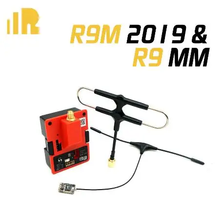 Прозрачный Frsky R9M/R9M Lite модуль+ R9 мм/R9 Mini/R9/R9 тонкий+ 900 МГц мини приемник+ оригинальная Frsky IPEX4 и супер 8 комбинированная антенна - Цвет: Прозрачный