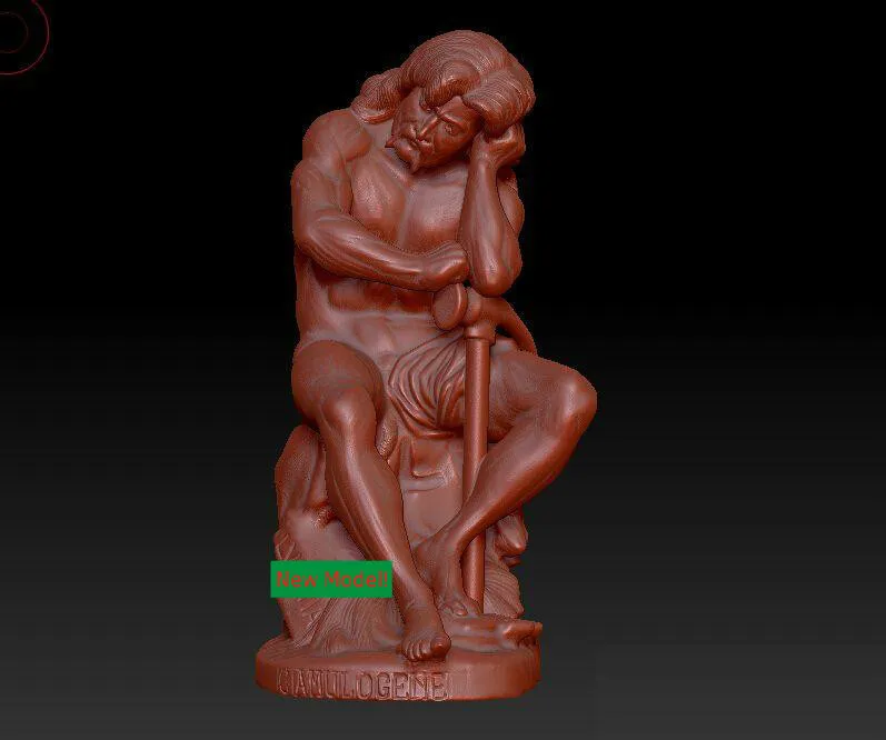 3D model relief STL models file format Goddess of mercy The rest of the people
