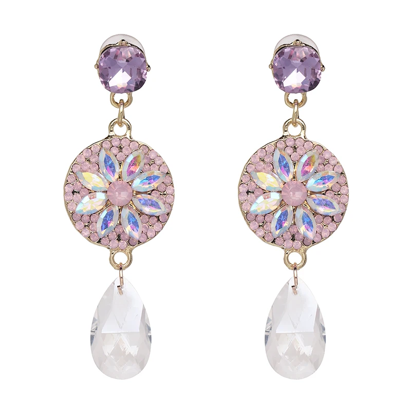 JURAN Bohemian Bijoux блестящие Роскошные Висячие серьги оптовая продажа Разноцветные