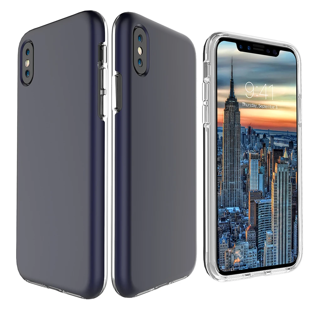 Coque чехол для iPhone X Нескользящие ТПУ & PC крышкой Чехол мобильного телефона Корпус