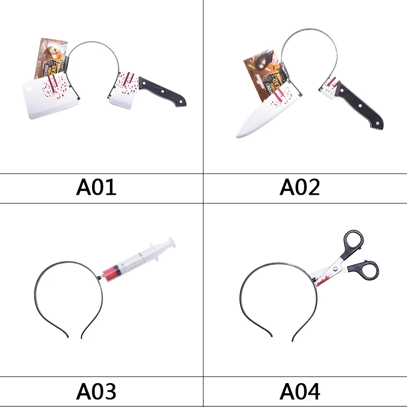 1 шт. одежда для Хэллоуина нож головы ножницы шприц игрушки террора костюм