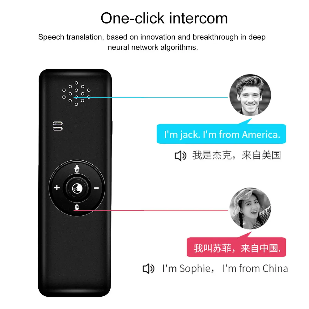Беспроводной Bluetooth переводчик для фото умная речь в режиме реального времени T11