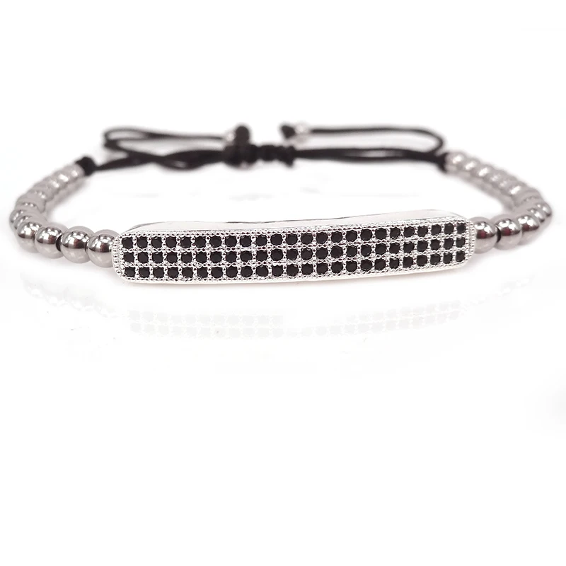 Новые браслеты Macram плетеный модный браслет золотого цвета с длинными бусинами из