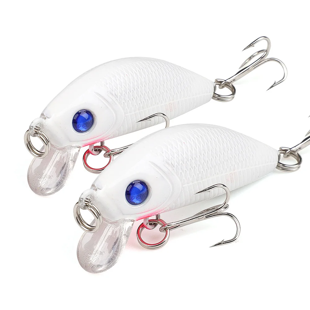 DONQL 2pcs/lot Minnow Fishing Lure 4.4cm 3.6g Wobblers Crankbait Artificial Hard Baits Topwater Floating Fishing Tackle - Цвет: Model 6