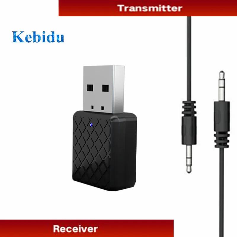 Приемник KEBIDU USB Bluetooth 5 0 передатчик беспроводной аудио музыкальный стерео адаптер