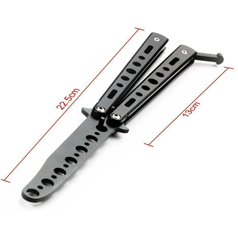 Цеп-бабочка из нержавеющей стали, складной нож, тренировочный нож Balisong, серебряные инструменты для активного отдыха