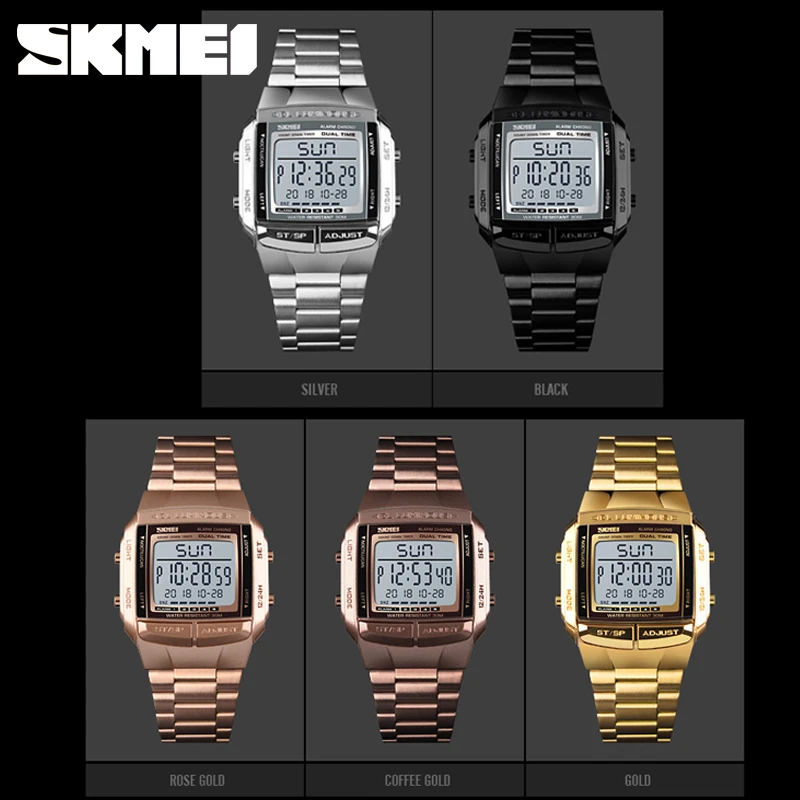 SKMEI спортивные часы электронные мужские лучший бренд Роскошные