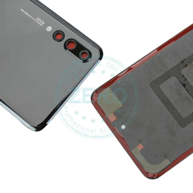 Оригинальная задняя крышка для huawei P20 Pro, корпус для huawei P20 Pro, задняя батарея, дверь, камера, стекло, запасные части