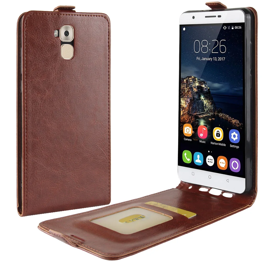 Чехол для Oukitel U16 Max кожаный чехол книжка Вертикальный в стиле ретро U16Max