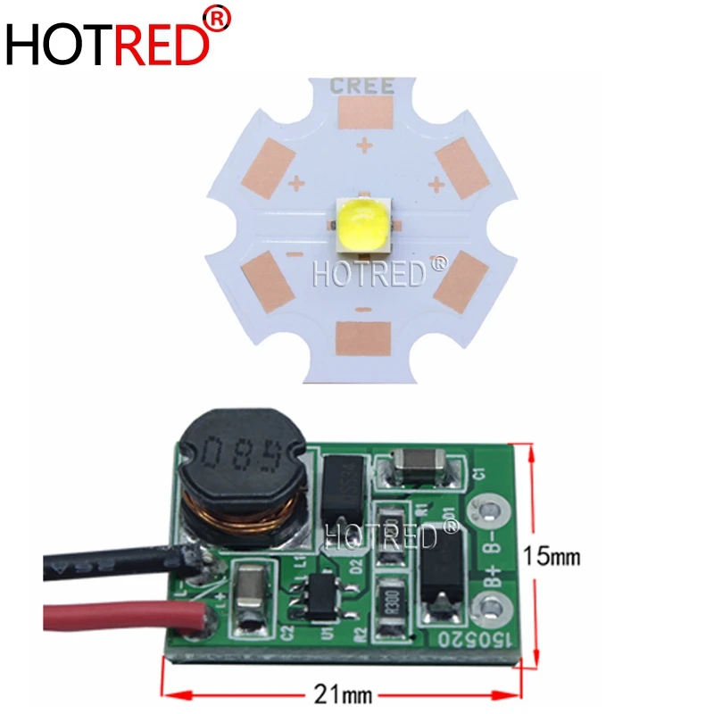 Светодиодный излучатель высокой мощности CREE 12 В 13 Вт XHP35 HD HI, диодные бусины, холодный белый нейтральный белый теплый белый + вход 12 В 900 мА, драйвер для самостоятельной сборки
