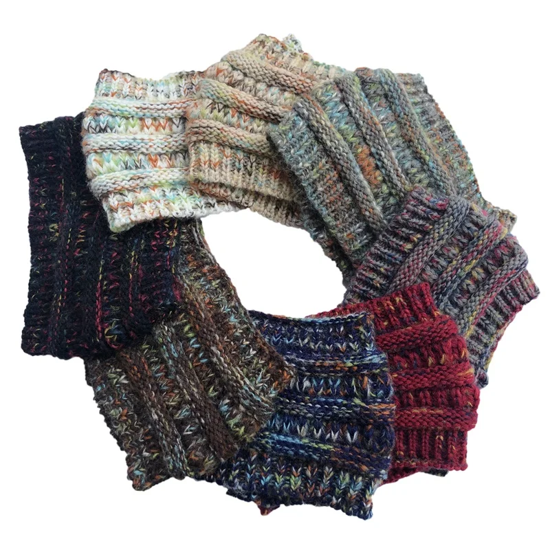 New Headwear Knitted Crochet Headband Turban Winter Ear Warmer Headwrap Elastic Hair Band for Women's Wide Hair Accessories