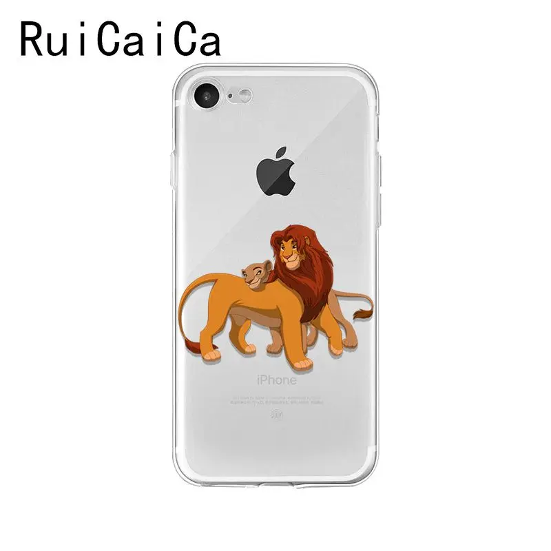 A9 Ruicaica Король Лев Simba мультфильм Мода Новинка чехол для телефона Fundas для iPhone 8 7 6 6S Plus X XS MAX 5 5S SE XR 10 Чехол - Цвет: A9