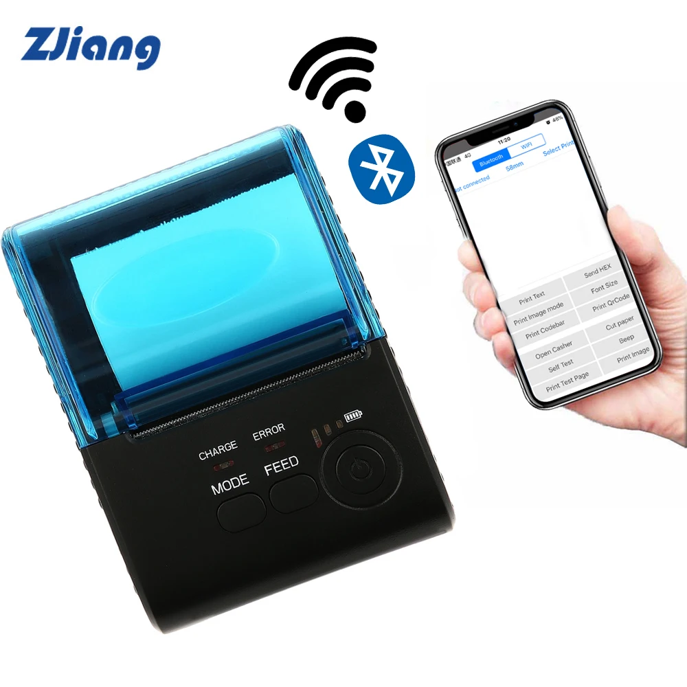NT-1805DD 58 мм Bluetooth Термопринтер для Android и IOS и NT-1805LD мини-принтер для Android Мобильный POS принтер