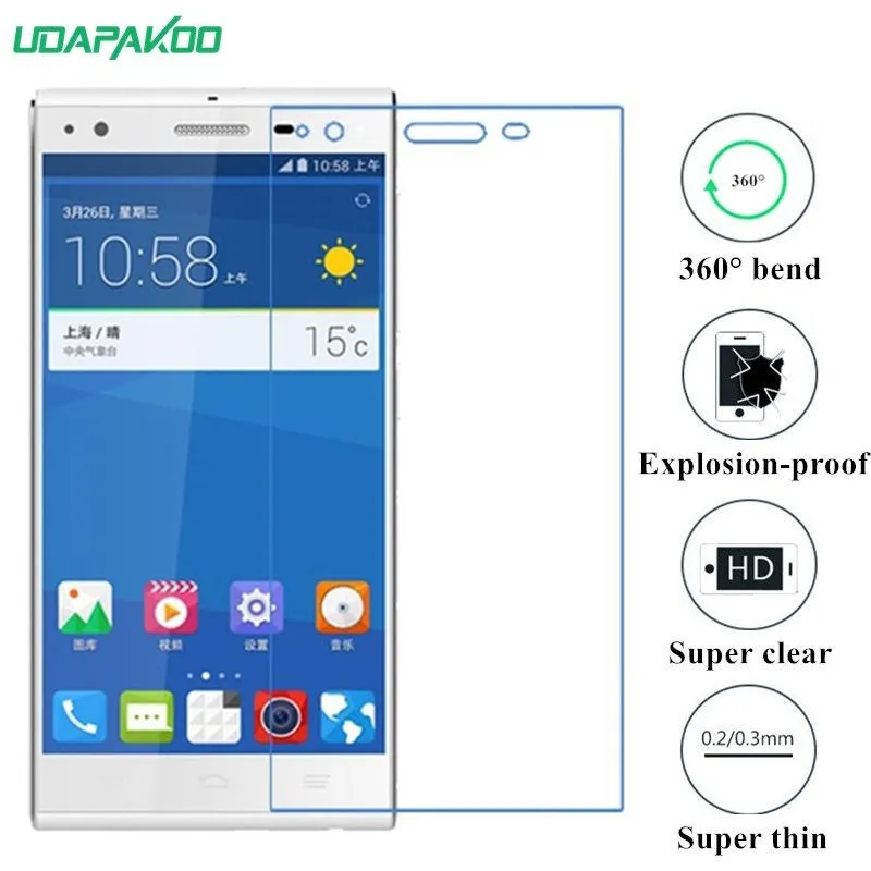 Udapakoo прозрачная закаленная (мягкое стекло) пленка для ZTE Star 1 S2002 нано