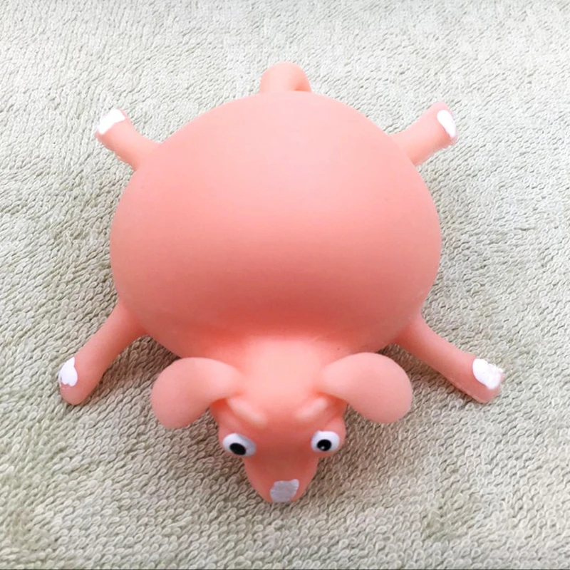 TOY148-04 Забавный шарик игрушки антистресс выдувание животных Бегемот слон буйвола фигурки надувные мультфильм животных пузырь шар случайный цвет - Цвет: TOY148-04