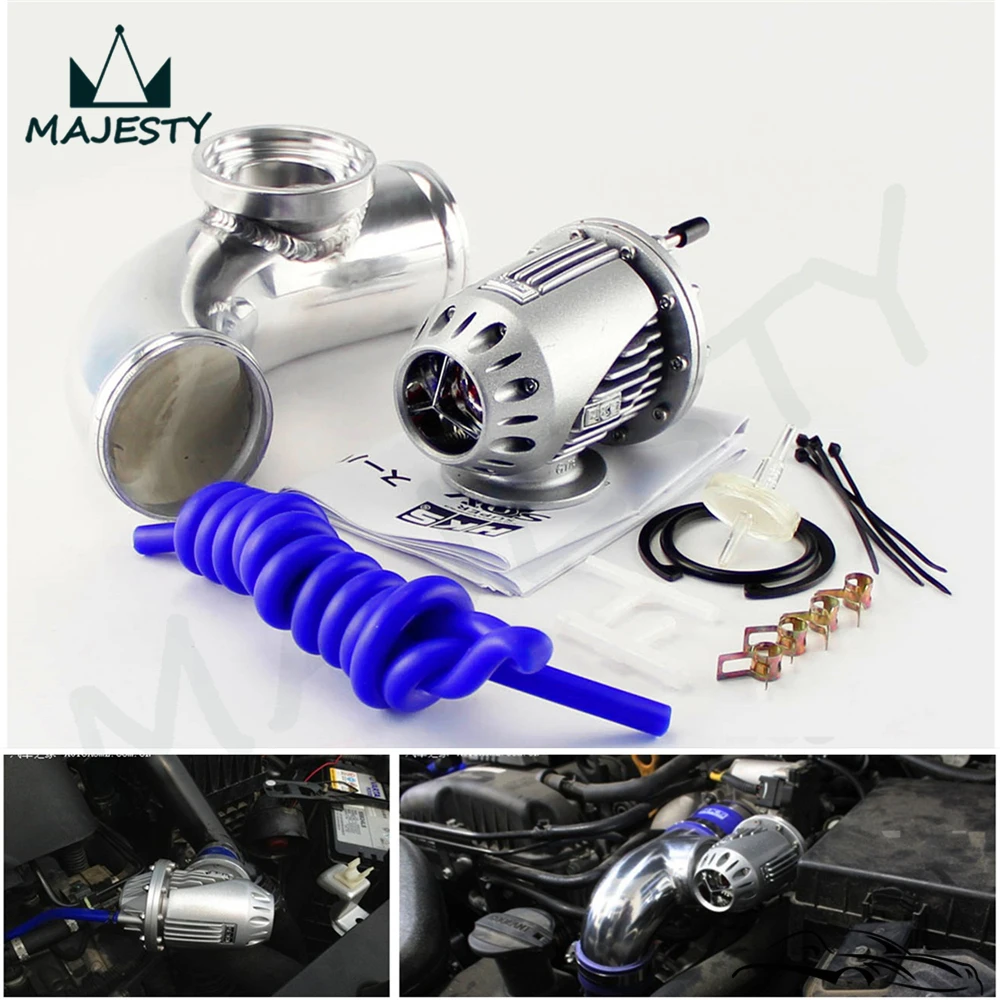 Подходит для SQV выдувного клапана BOV IV 4 + 2 75 90 градусов Фланцевая труба вакуумный
