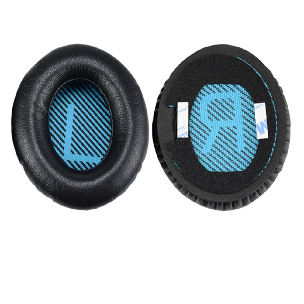 Blue LR Сменные амбушюры из овечьей кожи с эффектом памяти для наушников BOSE QC25 QC15 QC35 - Цвет: Blue LR