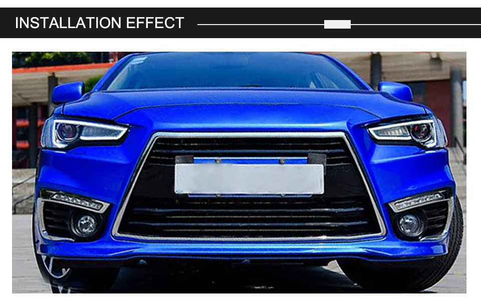 AcooSun для Mitsubishi Lancer EVO X 2008- Автомобильная фара в сборе светодиодный DRL сигнал поворота ксенон HID проектор Объектив Plug and Play