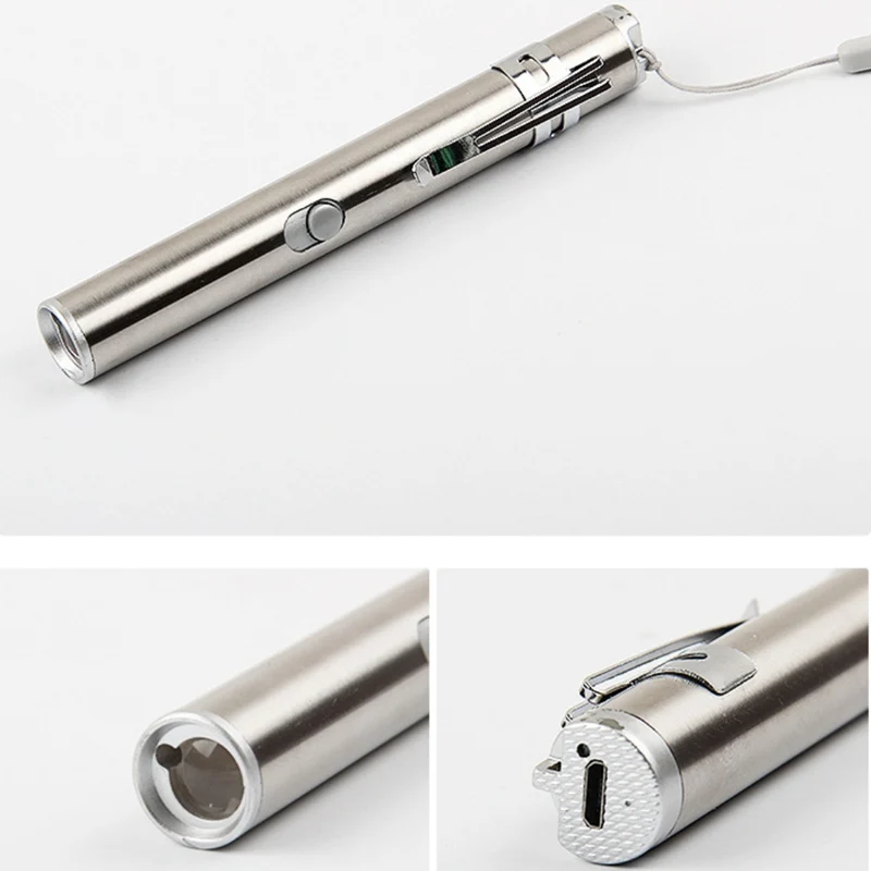 USB из нержавеющей стали мини перезаряжаемый светодиодный светильник мульти-шаблон флэш-светильник для кошек обучение Упражнение кошка игрушка подарок
