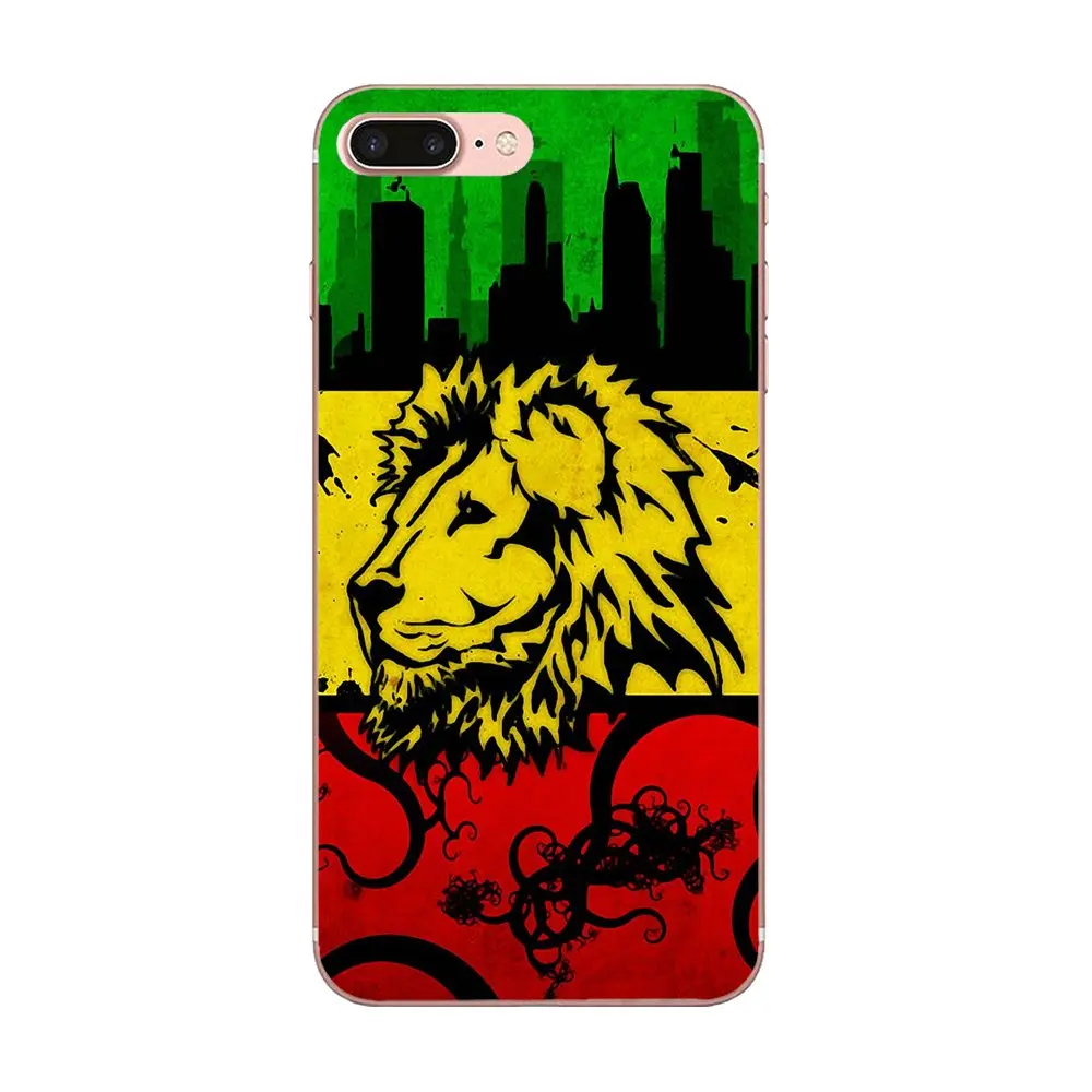 Для Xiaomi Redmi Mi Note 7 8 9 SE Pro Lite Go Play мягкий чехол с принтом Rasta Lion Reggae|Бамперы| |