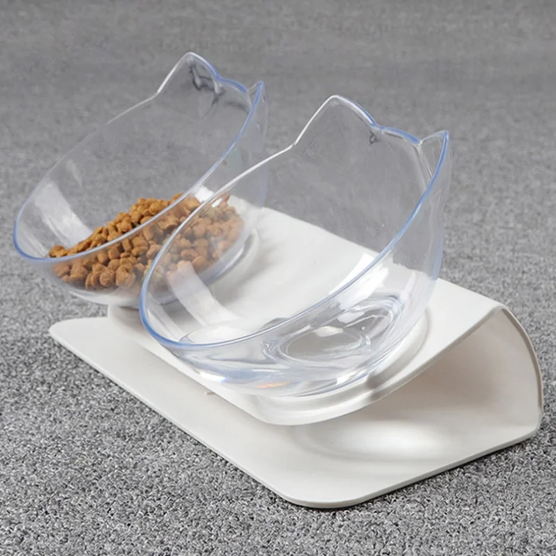 Нескользящие миски для кошек и собак двойная миска кормления питомцев посуда