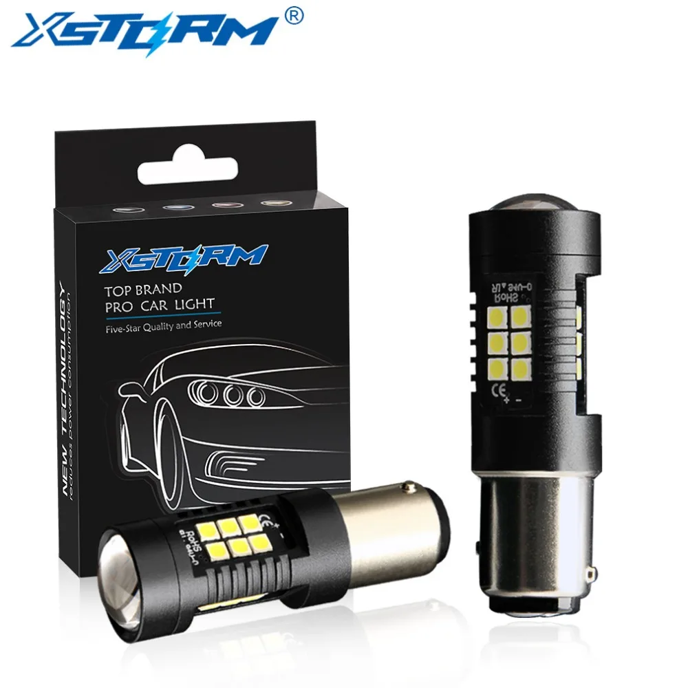 2 шт. 1157 BAY15D Светодиодные лампы P21/5W 21 3030SMD фонарики стоп сигнал задний фонарь