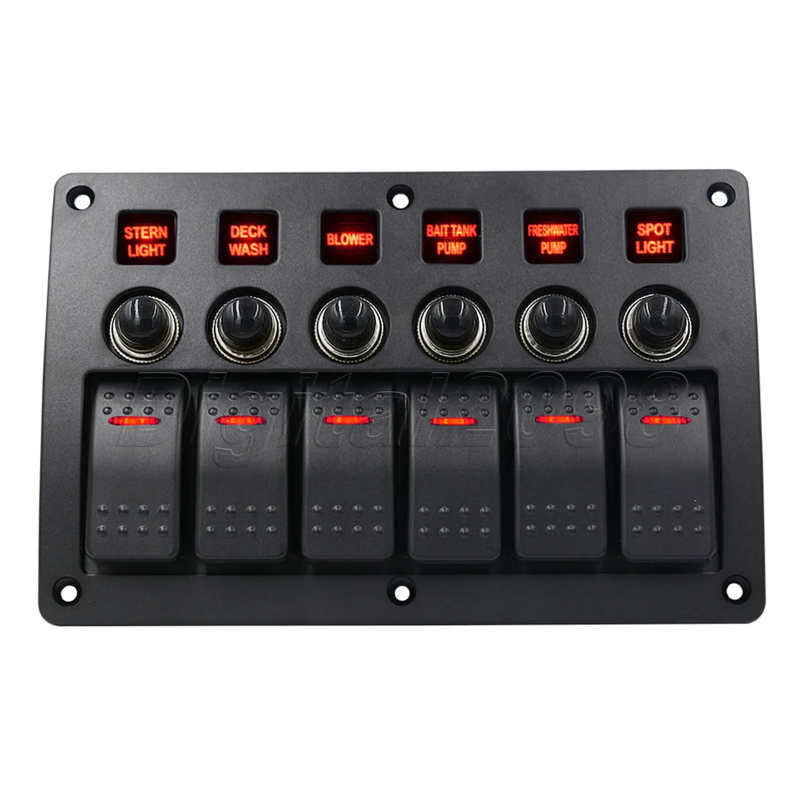 Yetaha 6 банд клавишный переключатель панель автомобиля морские лодки
