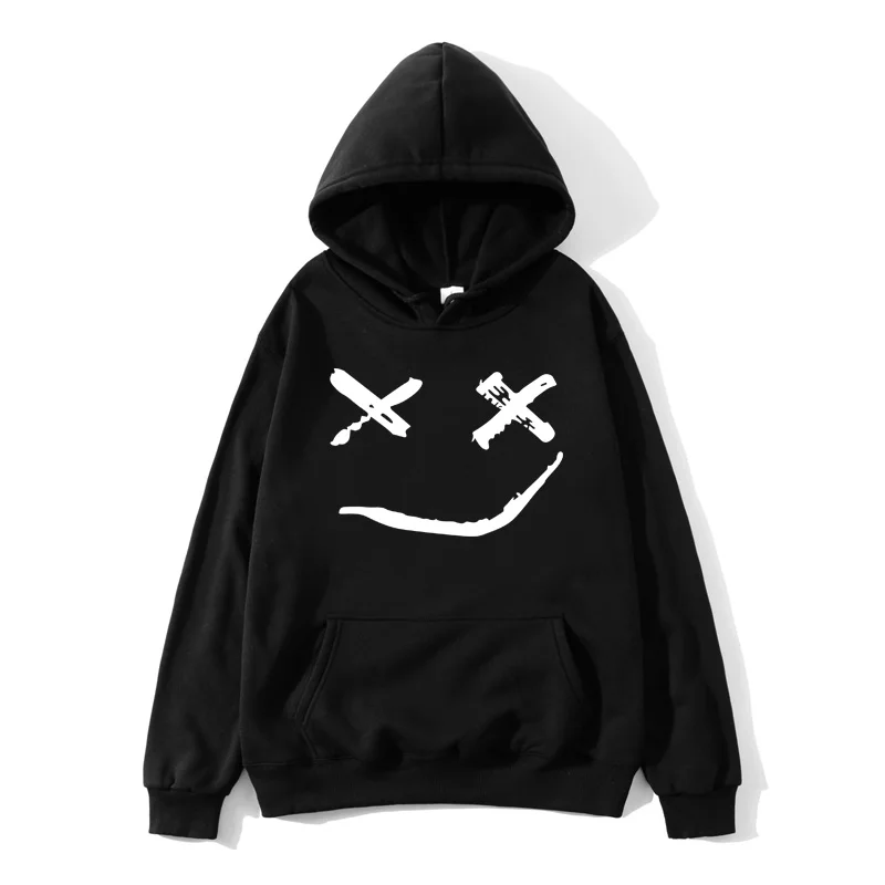 Lil peeping забавная Толстовка 2019 lil принт XL подходит для дам Повседневные флисовые
