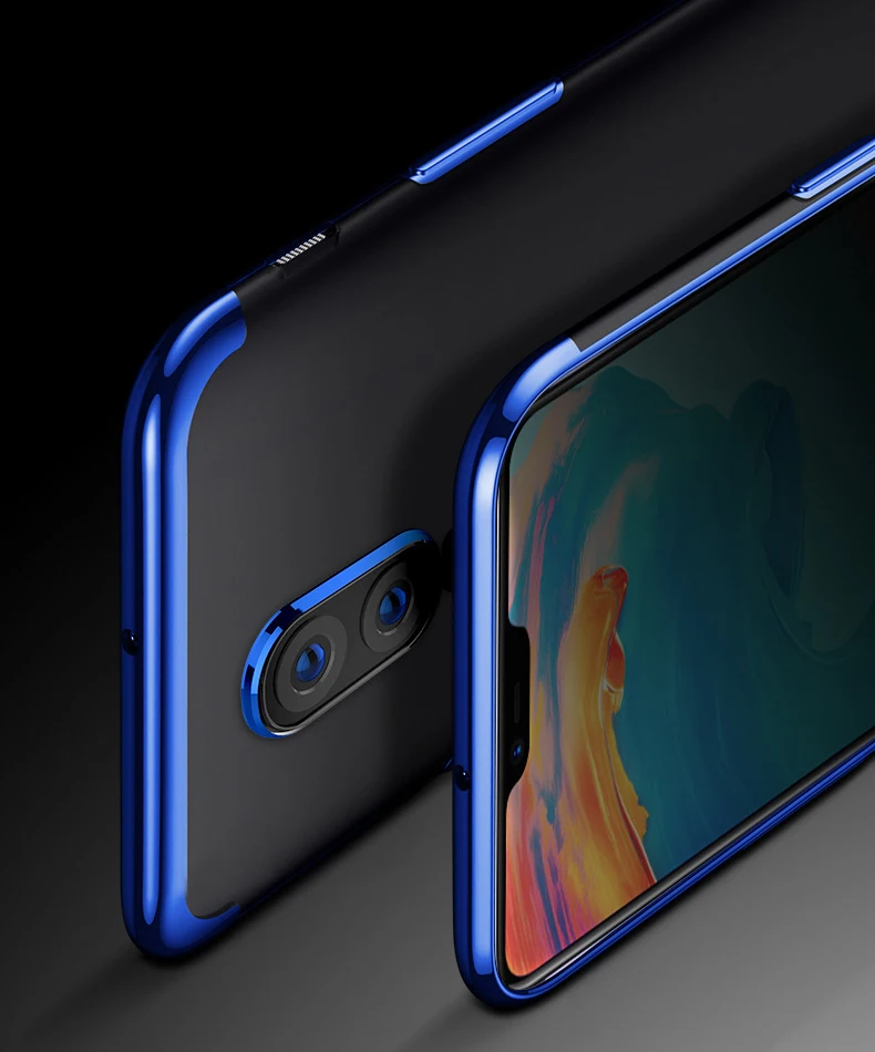 Чехол для Oneplus 6 прозрачный Ультратонкий Мягкий силиконовый чехол с покрытием из