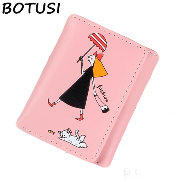 Женский маленький кошелек BOTUSI роскошный мини короткий для монет держатель