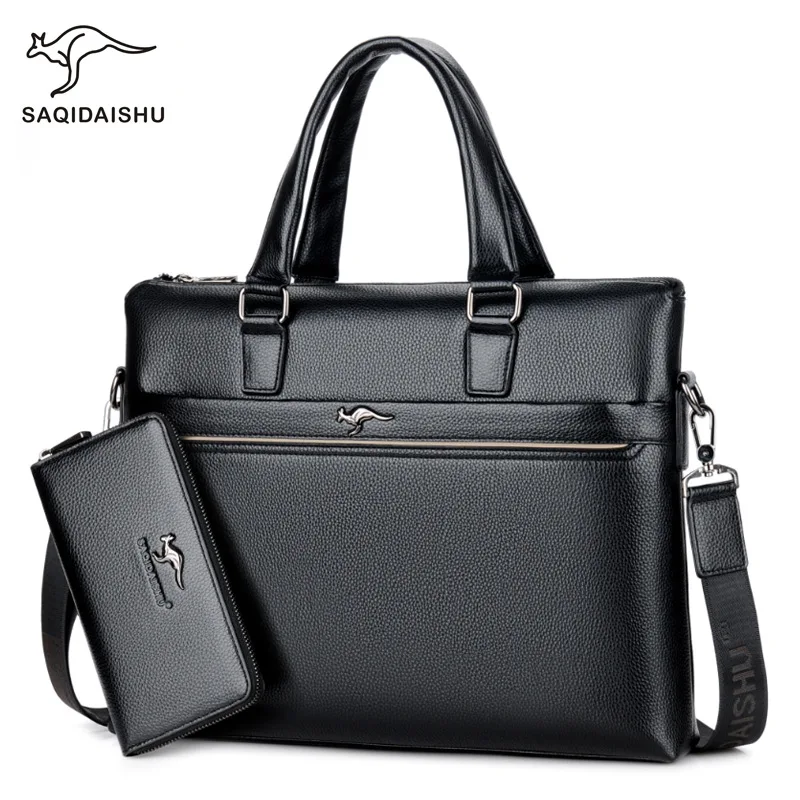 office bags for men's Briefcase Business laptop bag 2019 Leather Bags Computer Laptop Handbag office bags for men maletines
