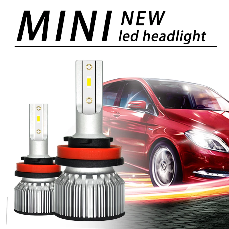 

MINI F32 Car Headlight LED H4 H7 H1 H3 H8/H9/H11 9005/HB3 9006/HB4 9012 50W 6000LM 6000k-6500K 12V Auto headlamp