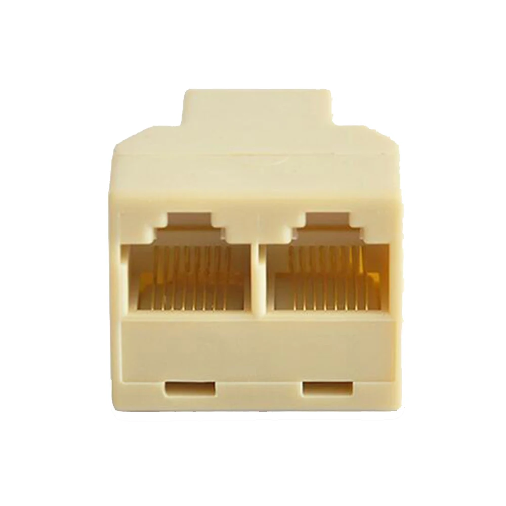 5 PCs RJ45 Female Splitter Connector Adapter 1 To 2 Ways LAN Ethernet Cord Network Cable Computer Cables Connectors | Компьютеры и