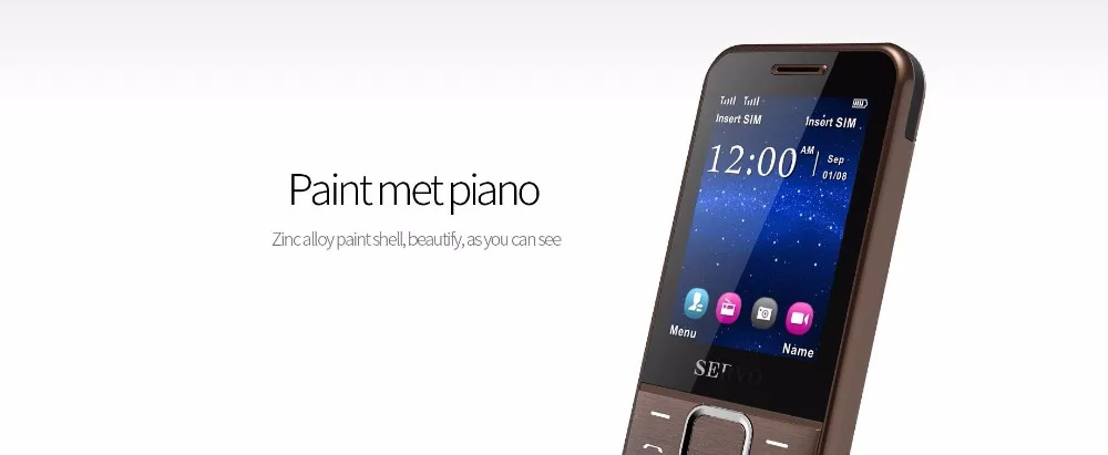 SERVO 225 2,4 дюймовый экран мобильные телефоны Spreadtrum6531DA две sim-карты мобильный телефон Bluetooth фонарик MP3 MP4 FM GPRS GSM