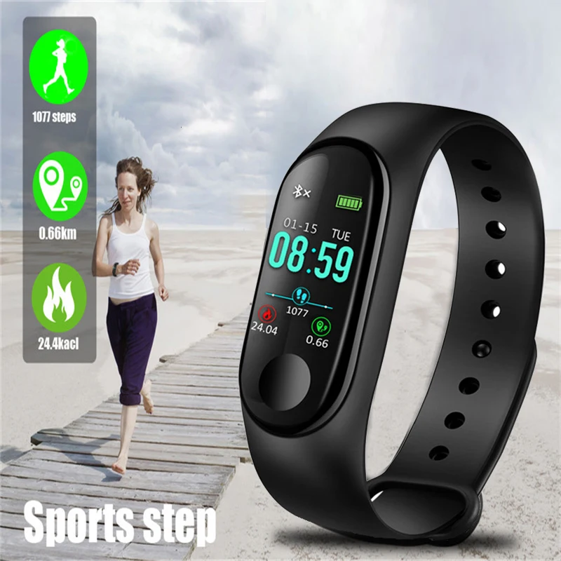 LIGE Смарт-часы спортивные водонепроницаемые фитнес-браслет умный отслеживающий