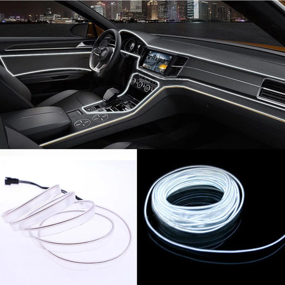 2 м DC 12 В 360 градусов Автомобильный светодиодный белый Холодный светильник ing