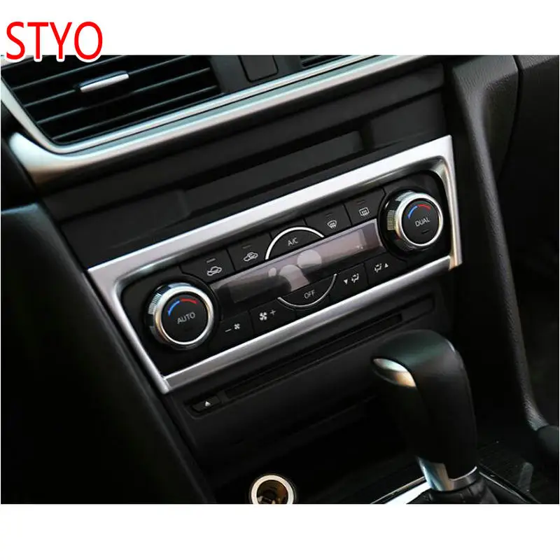 

STYO Car ABS Interior Console Air Condition Adjust Button Cover Trim for LHD Mazdas 3 M3 AXELA 2017